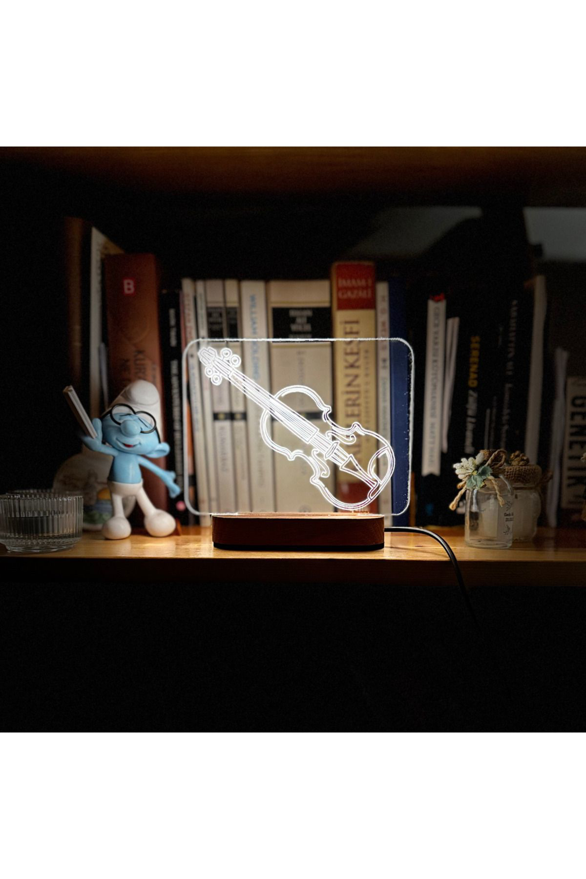 Yaniklar Müzik Özel Tasarım Keman - Gece Lambaları - 4/4 - Yetişkin Kemanı 1414P