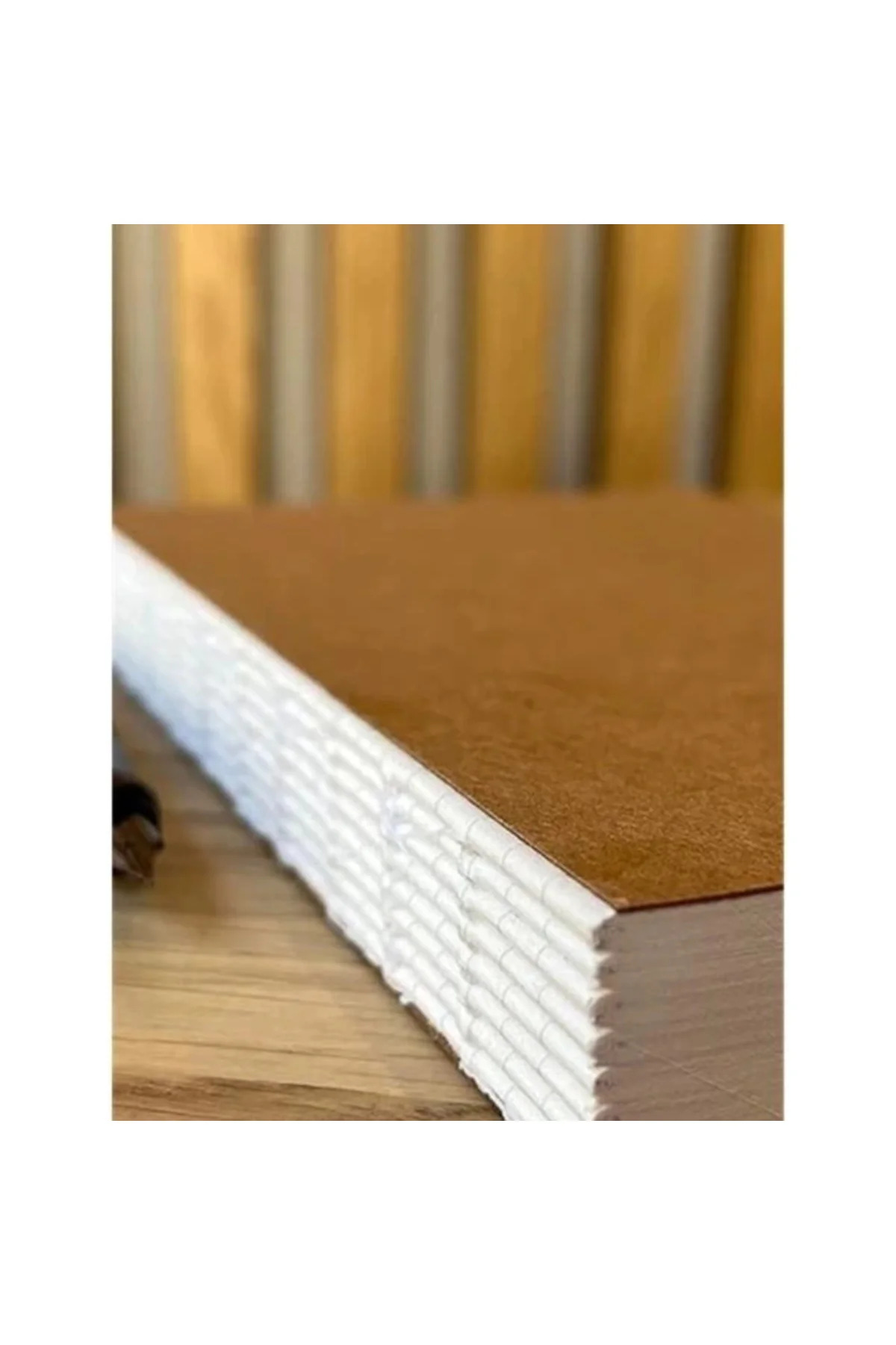 Özel Tasarım Kraft Kapaklı A5 Çizgili Defter 180 Derece Açılabilir, Sırtı