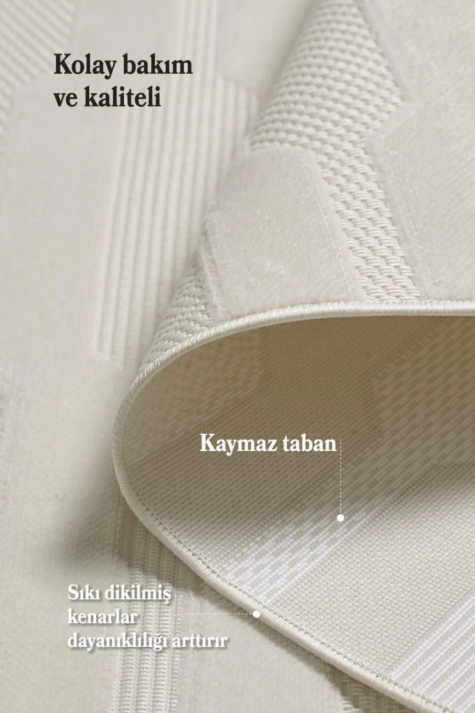 Özel Tasarım Krem Sisal Halı Kolay Temizlenebilir, Kaymaz Tabanlı Şık Oturma Odası ve Salon Halısı Özel Tasarım Krem Sisal Halı Kolay Temizlenebilir, Kaymaz Tabanlı Şık Oturma Odası ve Salon Halısı