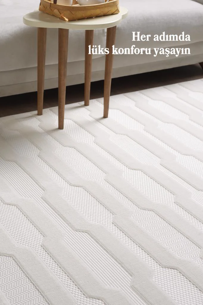 Özel Tasarım Krem Sisal Halı Kolay Temizlenebilir, Kaymaz Tabanlı Şık Oturma Odası ve Salon Halısı Özel Tasarım Krem Sisal Halı Kolay Temizlenebilir, Kaymaz Tabanlı Şık Oturma Odası ve Salon Halısı