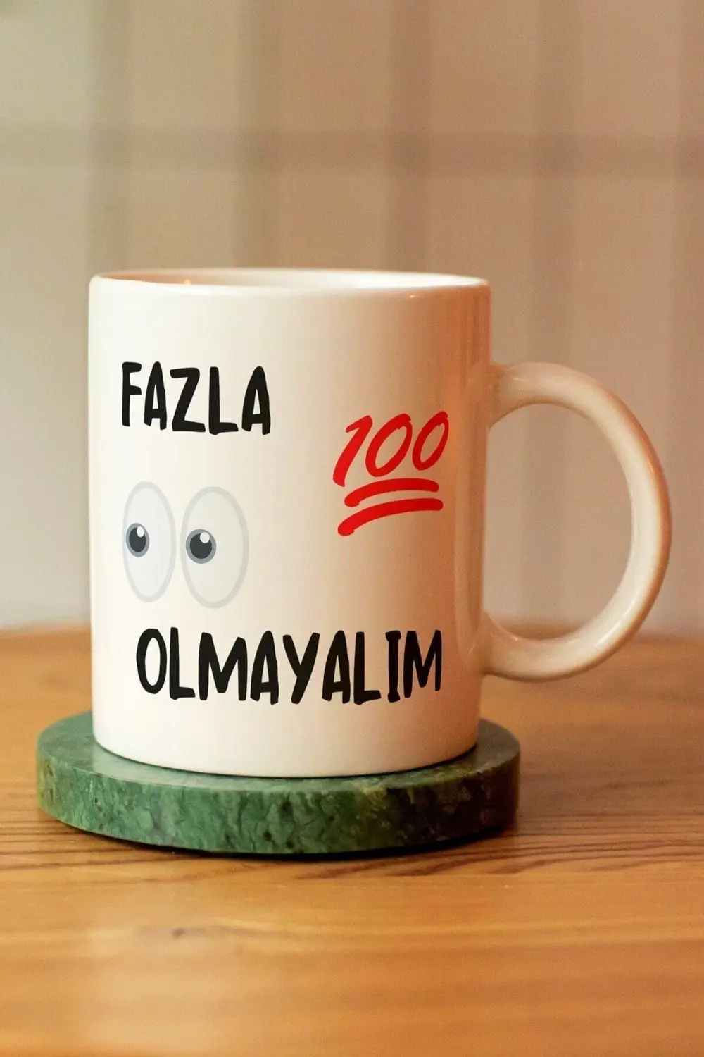 Özel Tasarım Motto So Good Baskılı Seramik Kahve Çay Kupası
