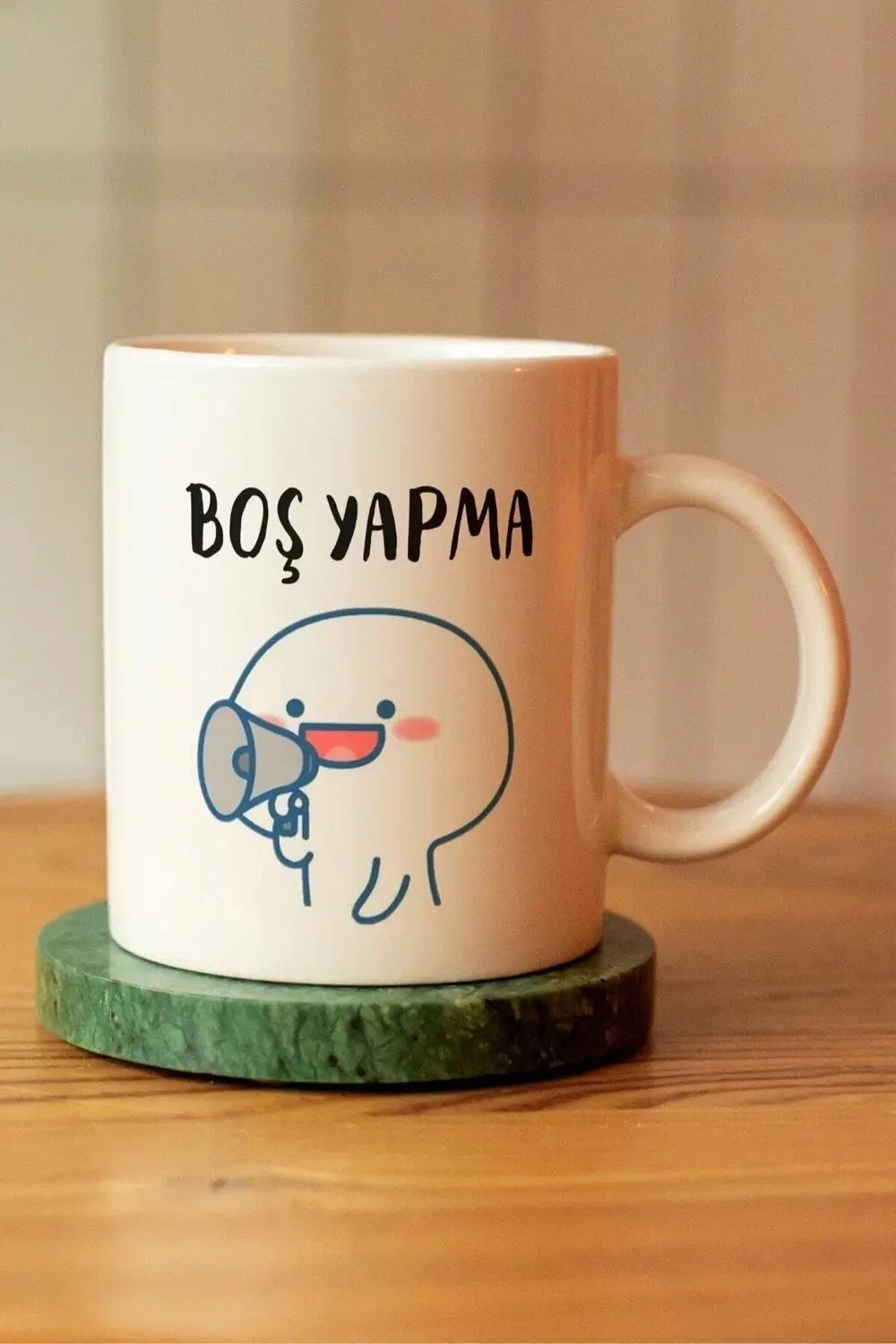 Özel Tasarım Motto So Good Baskılı Seramik Kahve Çay Kupası