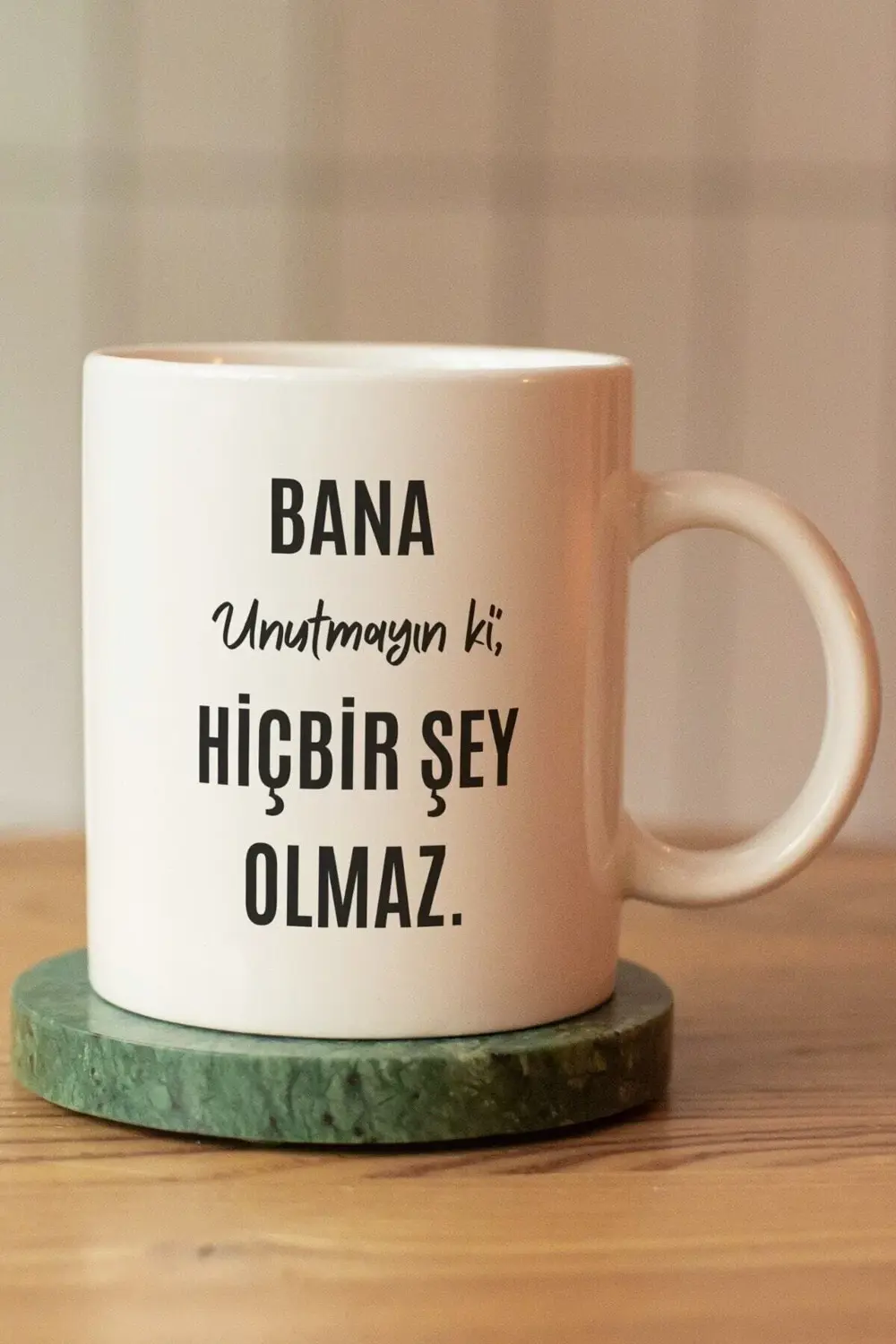 Özel Tasarım Motto So Good Baskılı Seramik Kahve Çay Kupası