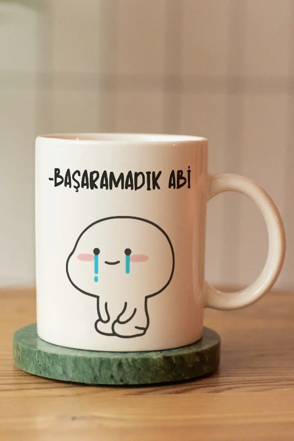 Özel Tasarım Motto So Good Baskılı Seramik Kahve Çay Kupası