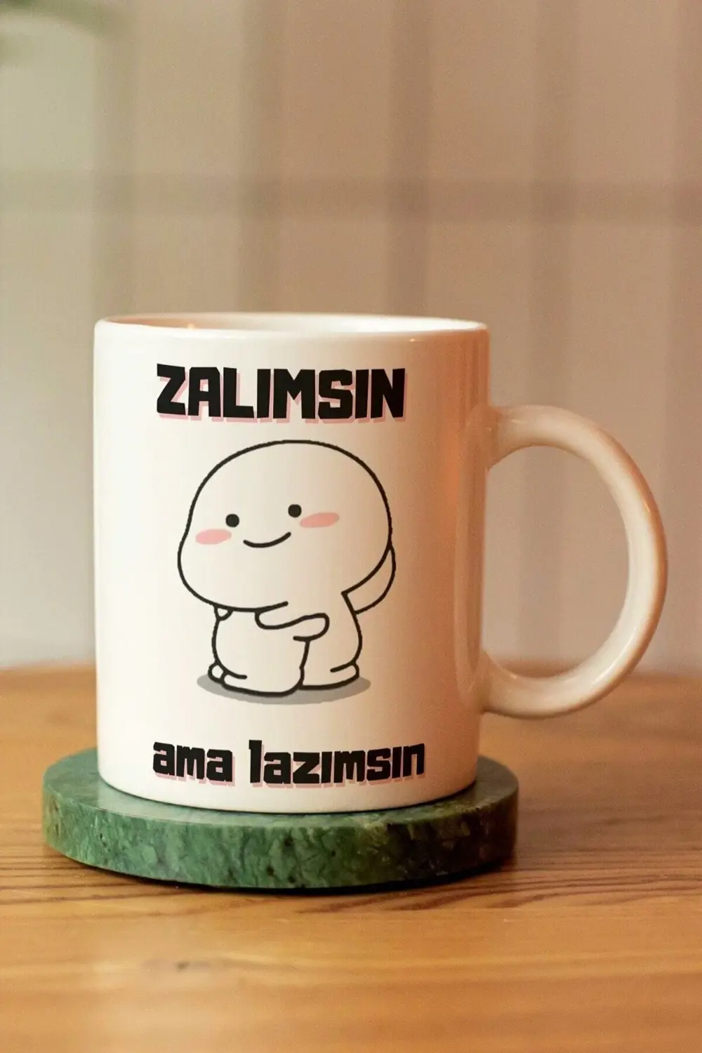 Özel Tasarım Motto So Good Baskılı Seramik Kahve Çay Kupası