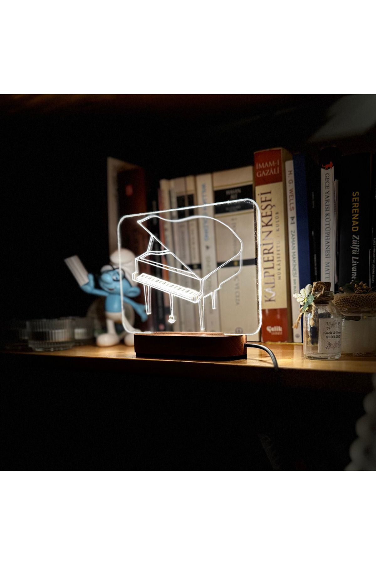 Yaniklar Müzik Özel Tasarım Piyano - Gece Lambaları - Tuş Hassasiyetli 88 Tuşlu