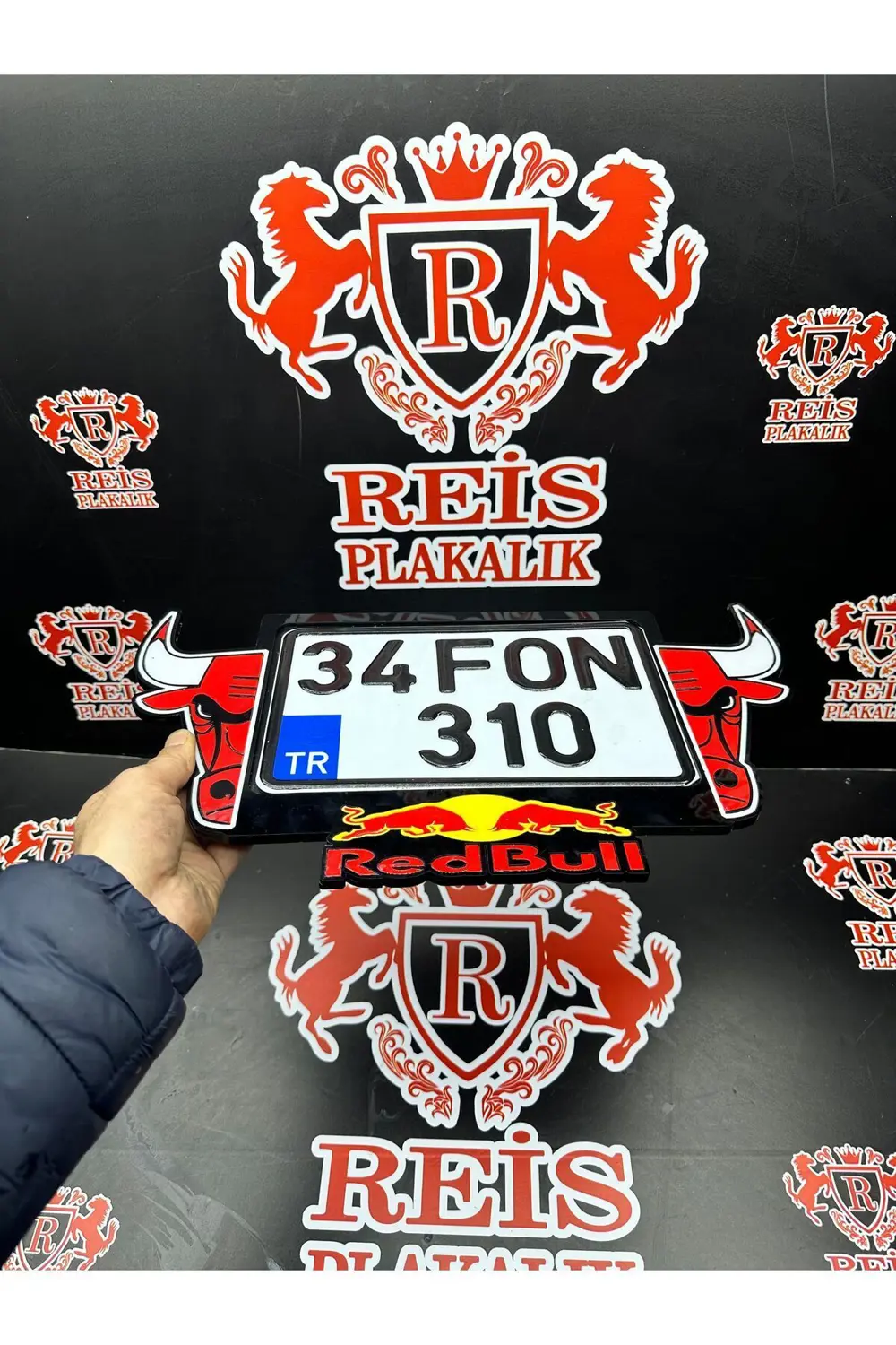 Özel Tasarım Pleksi Motor Plakalık (redbull) Uyumlu