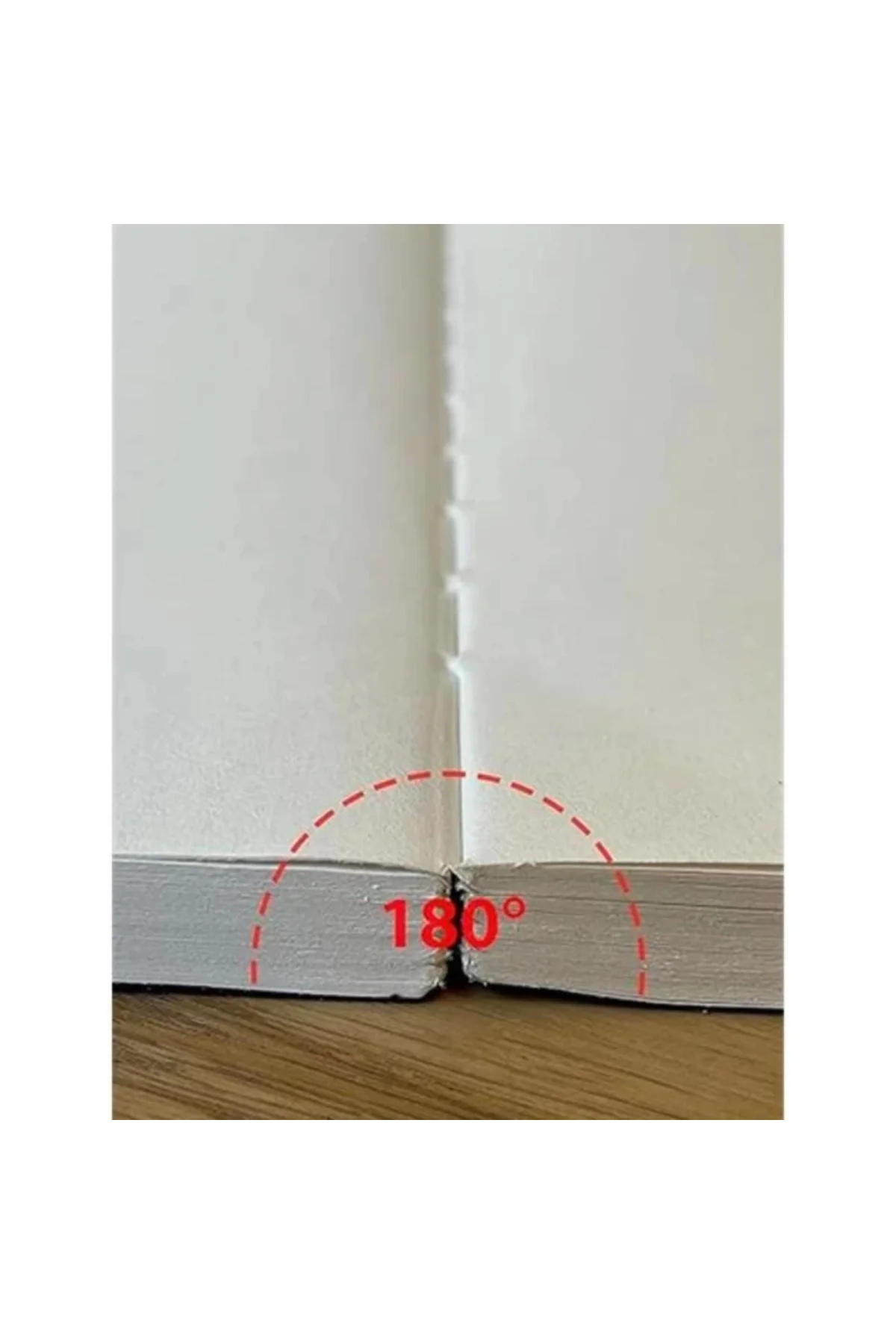 Özel Tasarım Siyah Kraft Kapaklı A5 Çizgisiz Defter 180 Derece Açılabilir, Sırtı