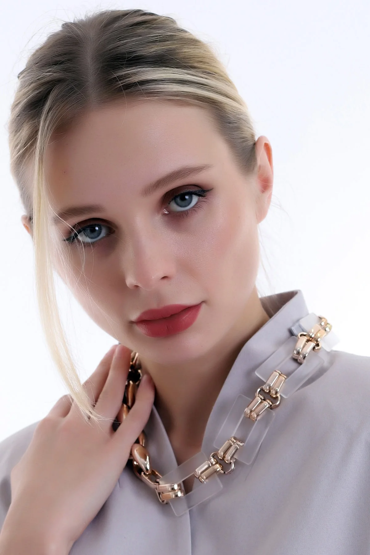 Özel Tasarım Tarz Kare Halka Kolye