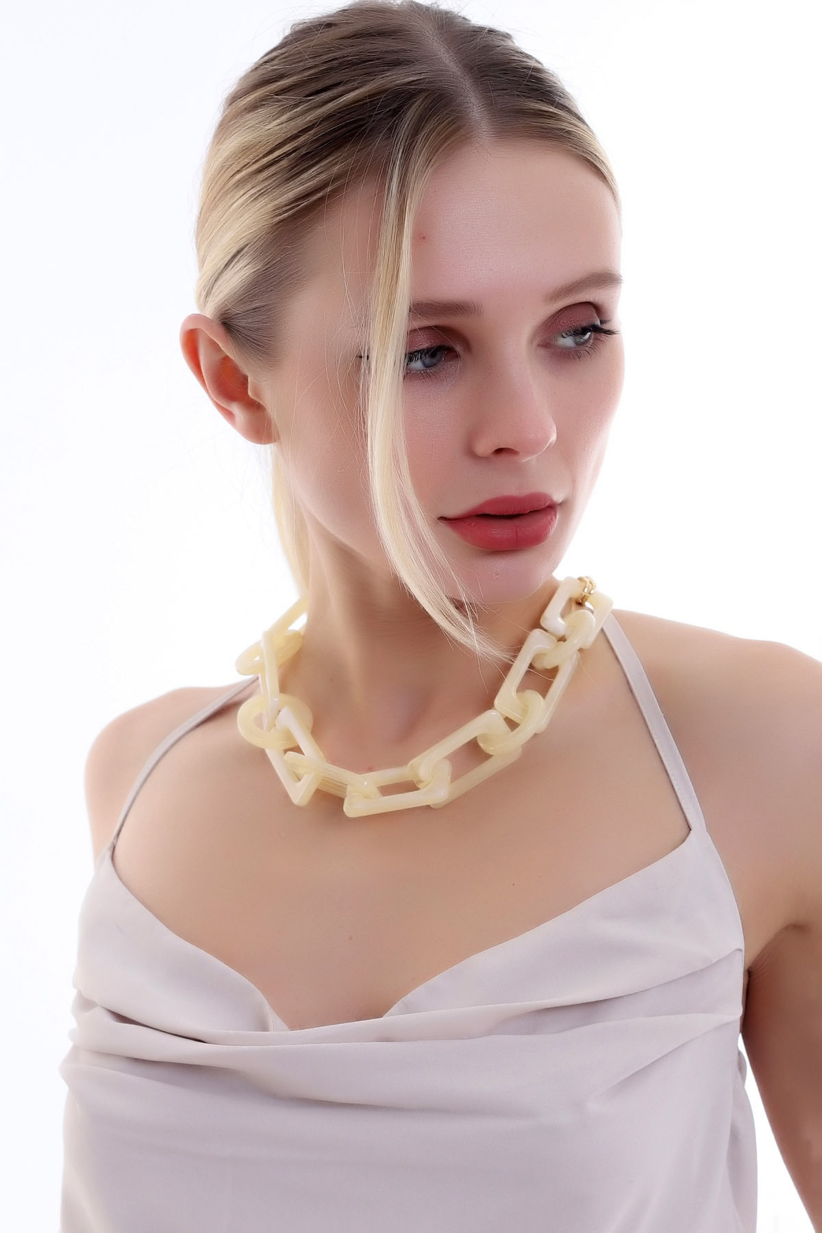 Özel Tasarım Tarz Kare Halka Kolye