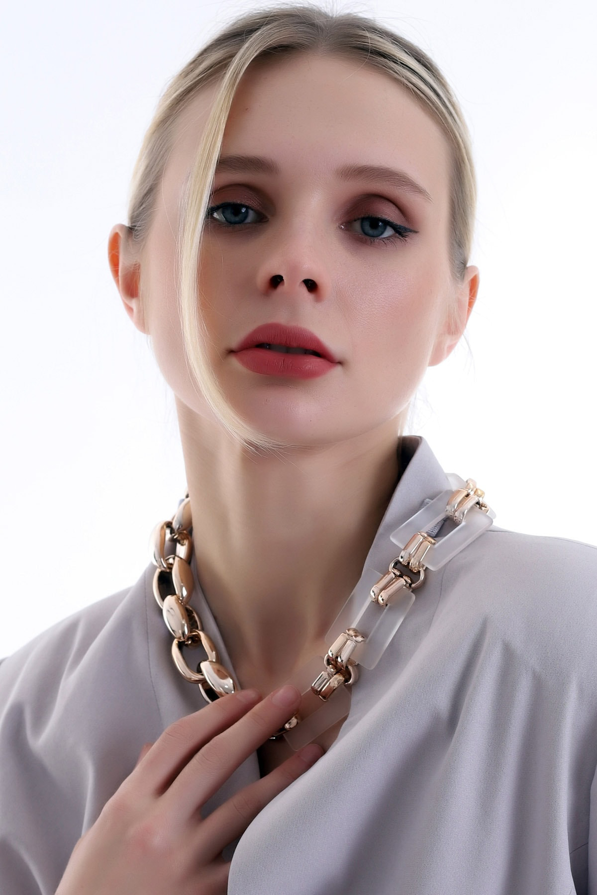 Özel Tasarım Tarz Kare Halka Kolye