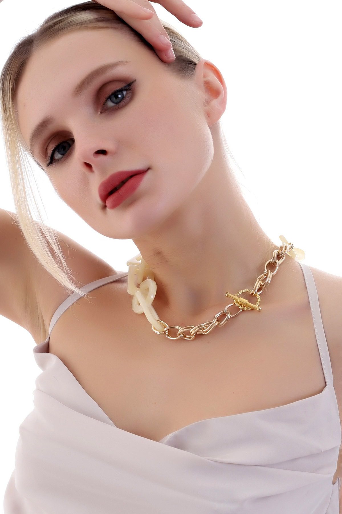 Özel Tasarım Tarz Kare Halka Kolye