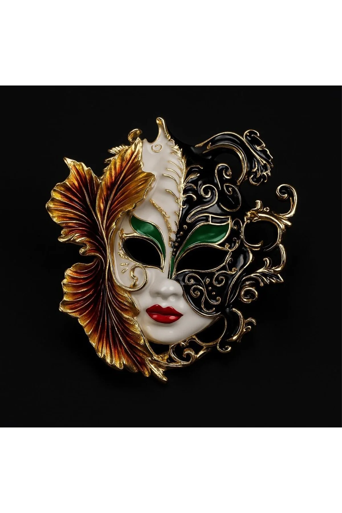 Özel Tasarım Venedik Maskesi Broş | Luxury Masquerade & Carnival 