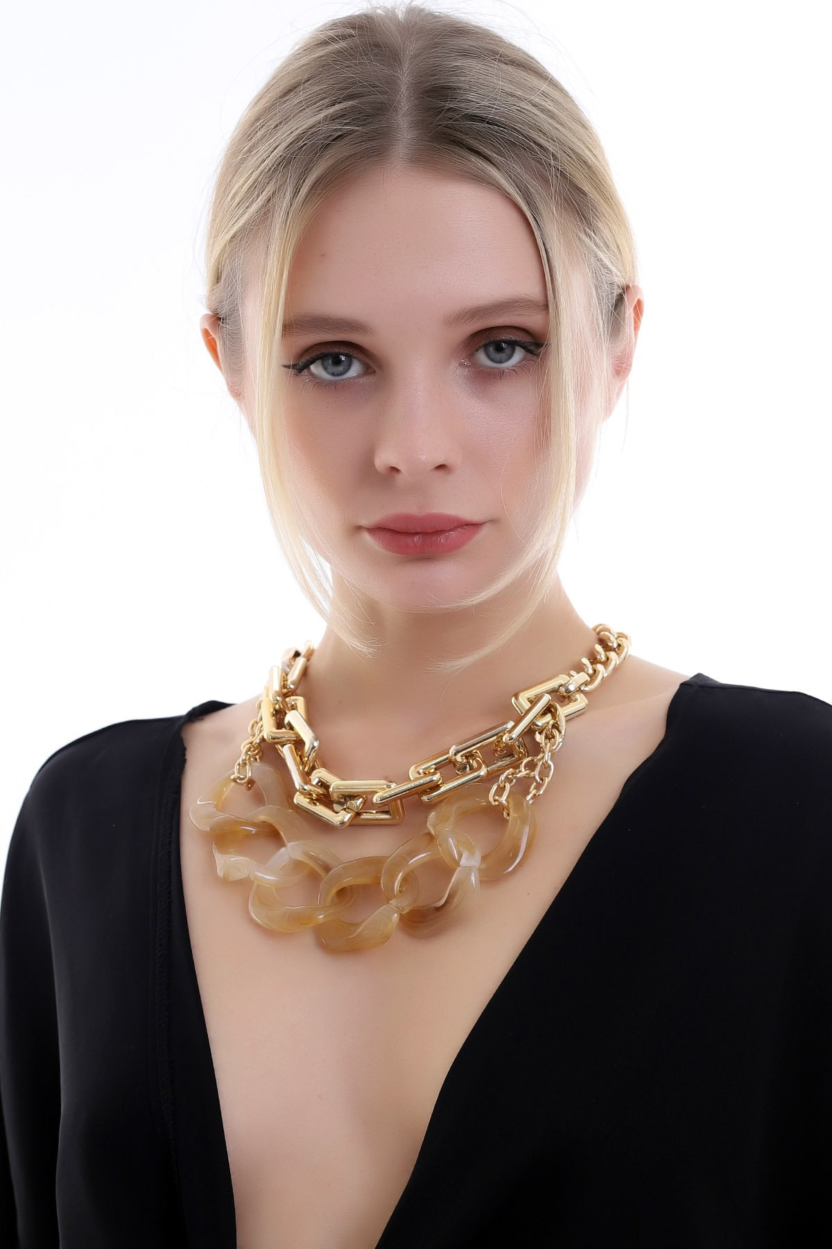 Özel Tasarım Zarif Ve Şık Halka Zincir Kolye