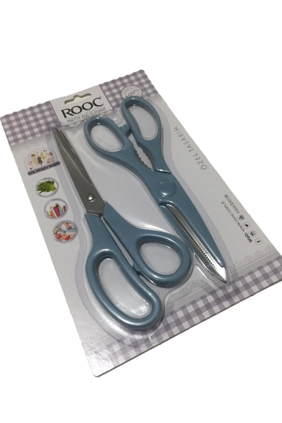 Özel Tasarımlı 2'li Makas Seti & Mavi