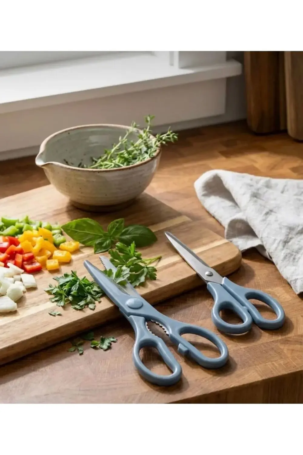 Özel Tasarımlı 2'li Makas Seti & Mavi
