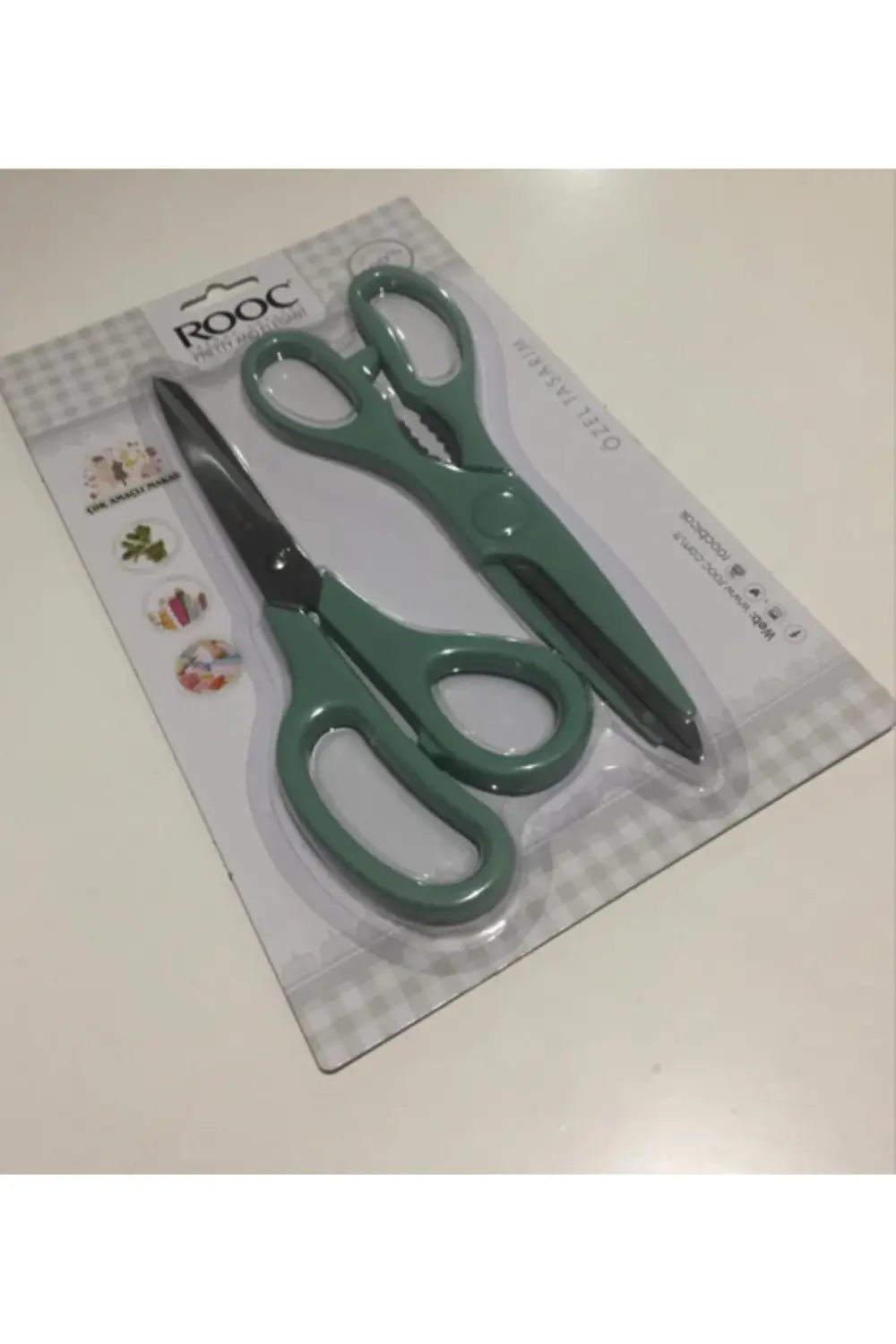 Özel Tasarımlı 2'li Makas Seti & Yeşil