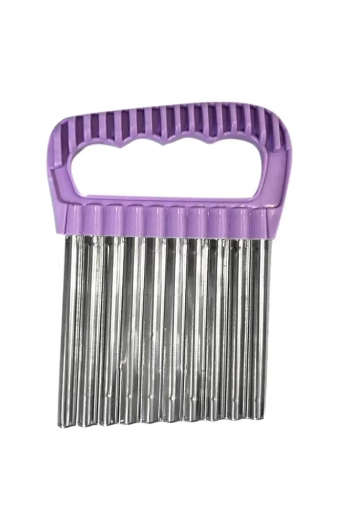 Özel Tutacaklı Şekilli Sebze Ve Meyve Kesme Aleti Cips Doğrayıcı 