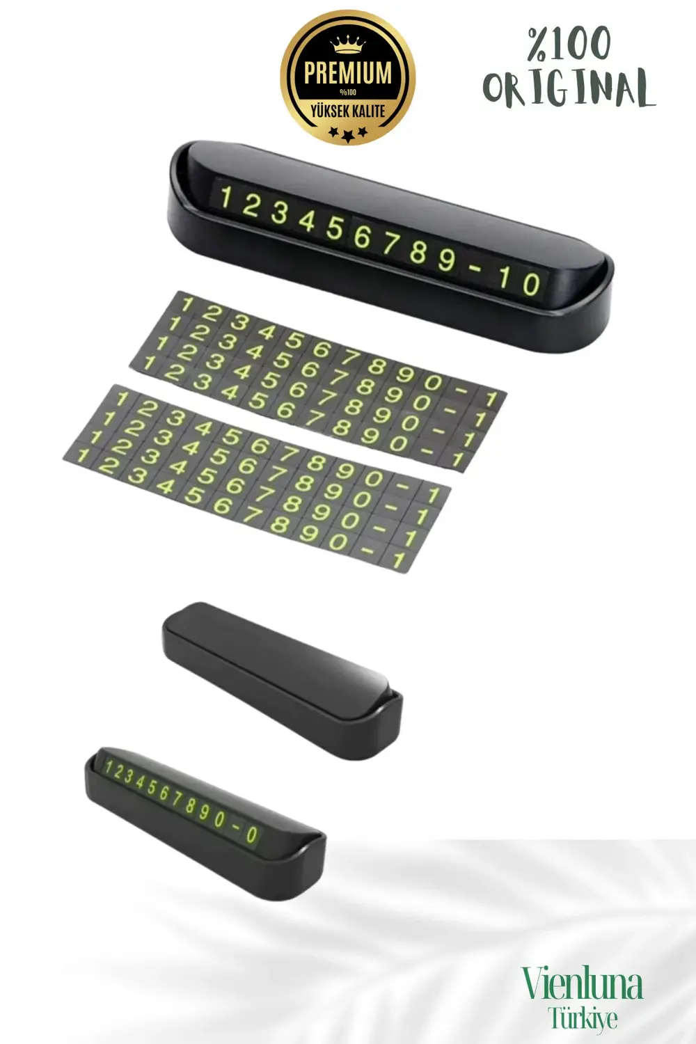 Özel Üretim Araç İçi Torpido Üstü Cam Kartı Telefon Numarası Lüks