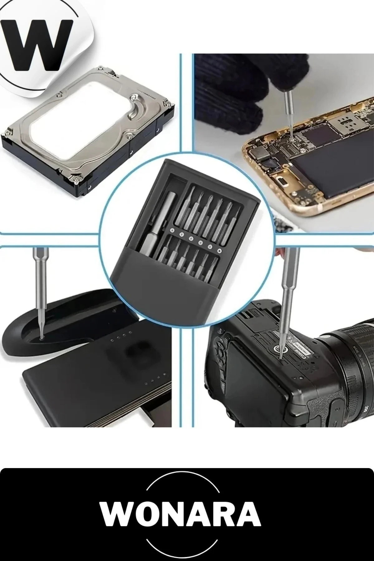 Özel Üretim Laptop Gözlük Saat Telefon Tamir Mıknatıslı Mini Plas