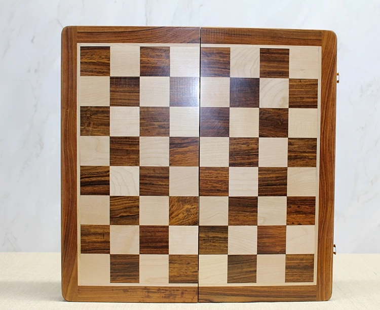 Just Cheap Store Özel Vernikli Mıknatıs Taşlı Ahşap Katlanabilir Kutulu Satranç Oy