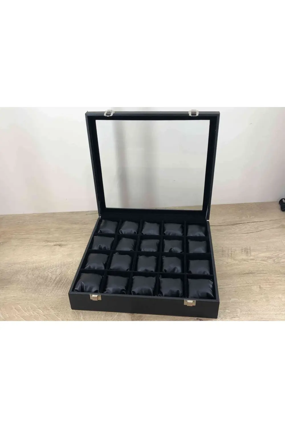 Özel Yerli Üretim Ahşap Kasa Deri Kaplama Kol Saatleri Için Takı