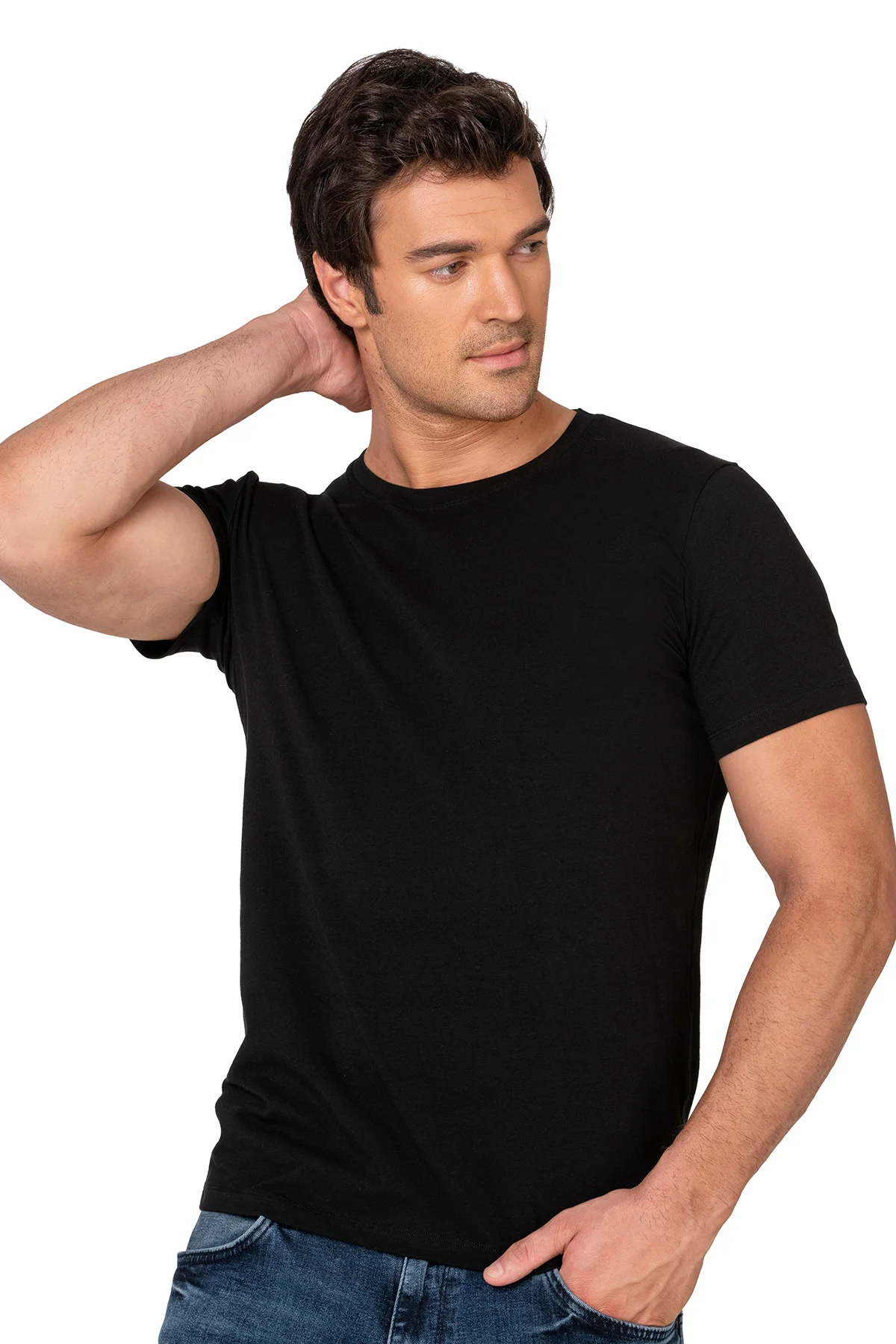 Özkan 0265 6'lı Paket Erkek %95 Pamuklu Kapalı Sıfır Yaka Yarım Kol Fanila Tişört