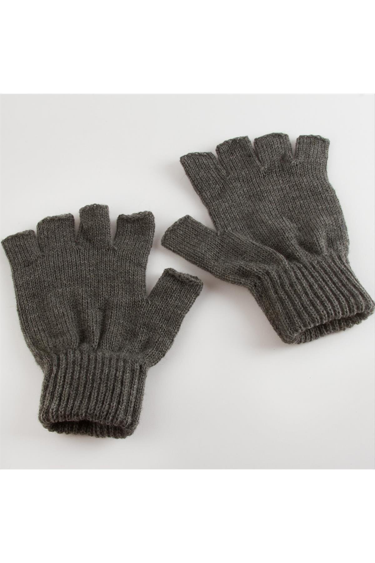 OZLSTOR Kesik Uçlu (182148) Eldiven-Koyu Gri