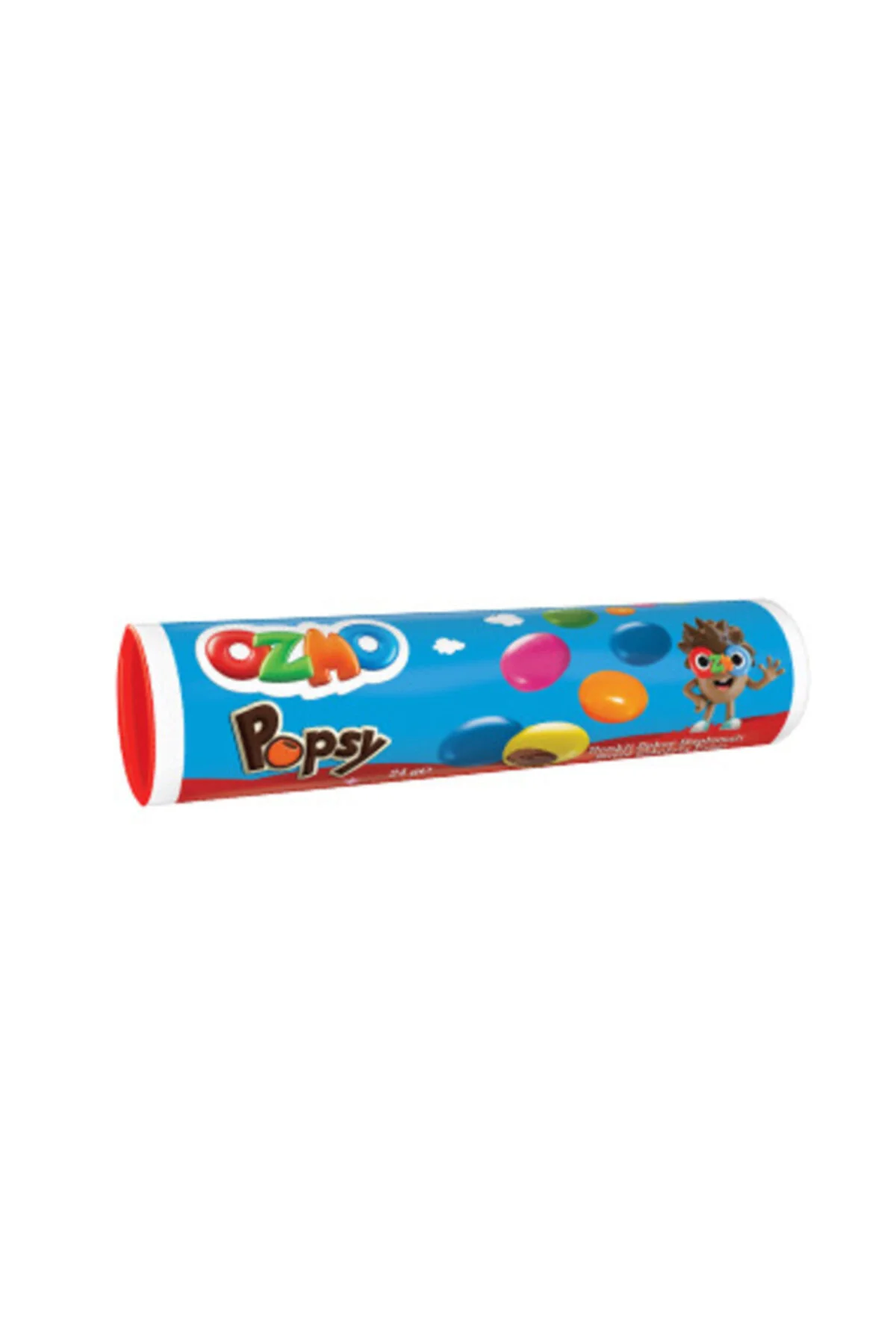 Ozmo Popsy Renkli Şeker Kaplı Sütlü Çikolata Draje 24 Gr X 24 Ade