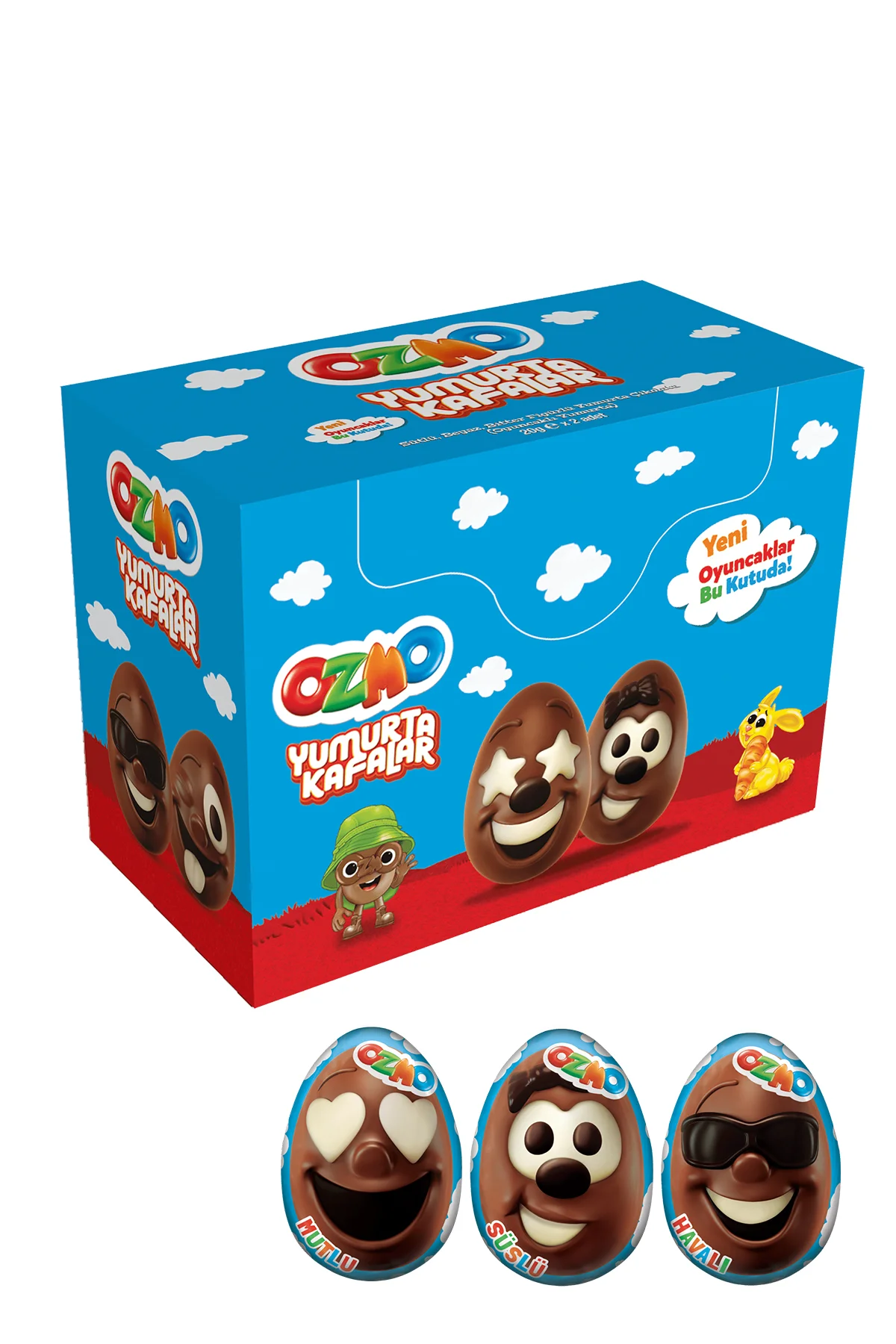 Ozmo Yumurta Kafalar Sürpriz Yumurta Çikolata 20gr 24 lü