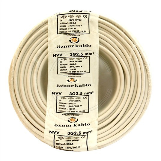 ÖZNUR 3X2,5 ANTİGRON 100 MT ÖZNUR 3X2,5 ANTİGRON 100 MT