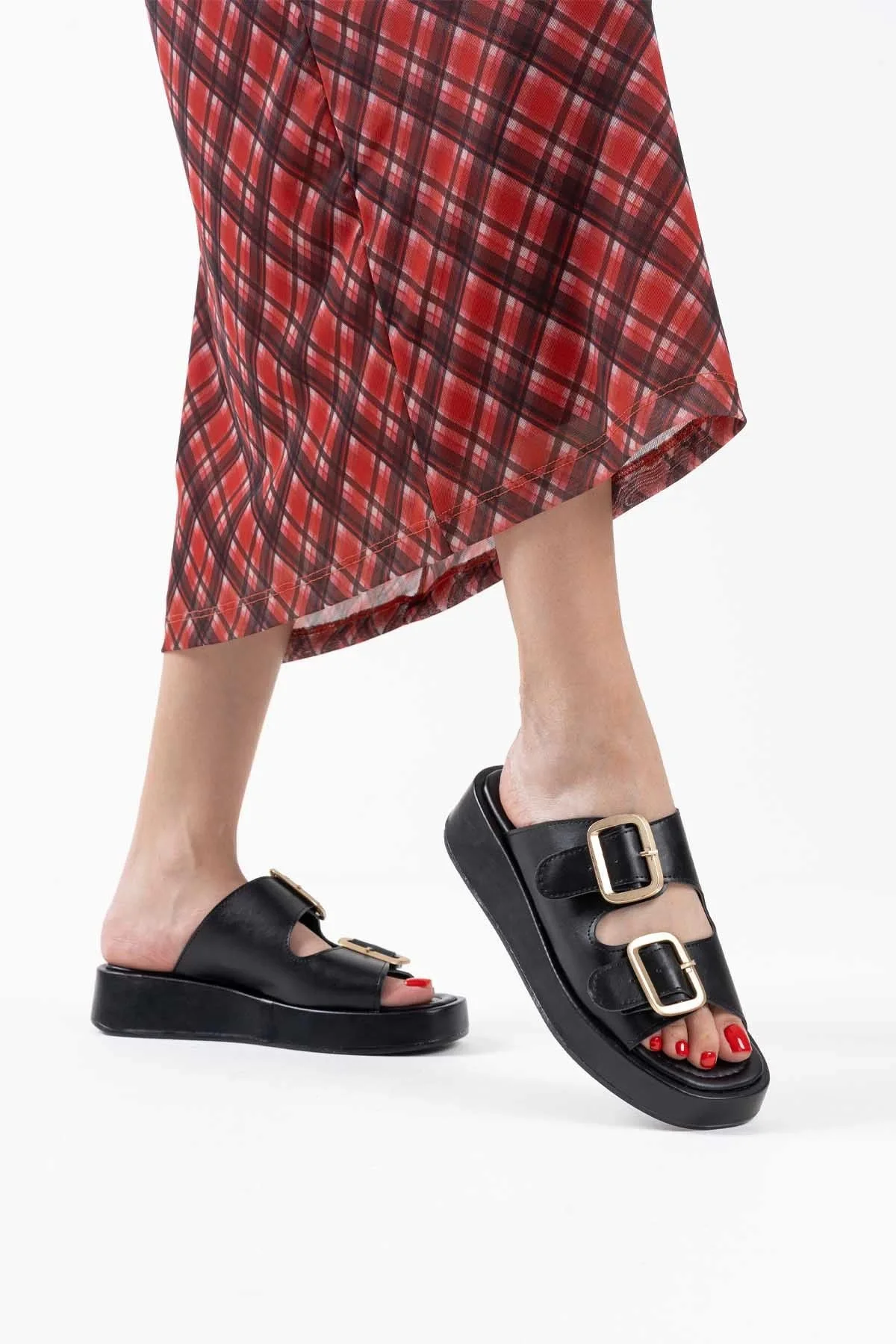 özssa Nare Siyah Cilt Terlik