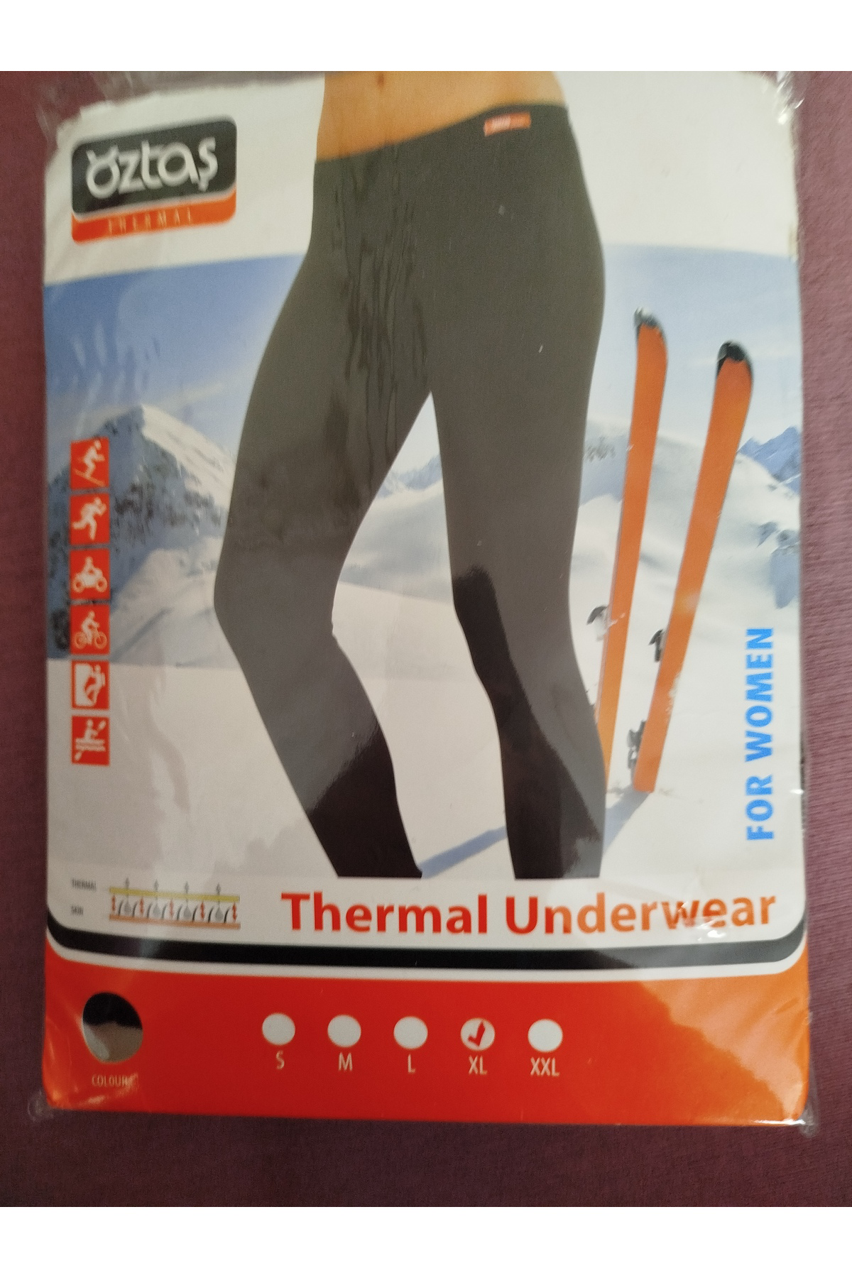 Öztaş Underwear  Kadin Siyah Termal Tek Alt