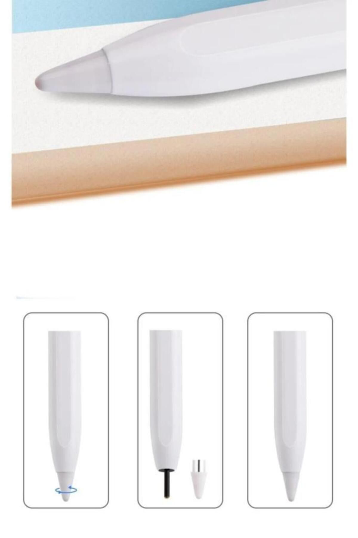 Torima P-01 Beyaz Stylus Pen Kapasitif Dokunmatik Kalem Çizim Ve Tasarim