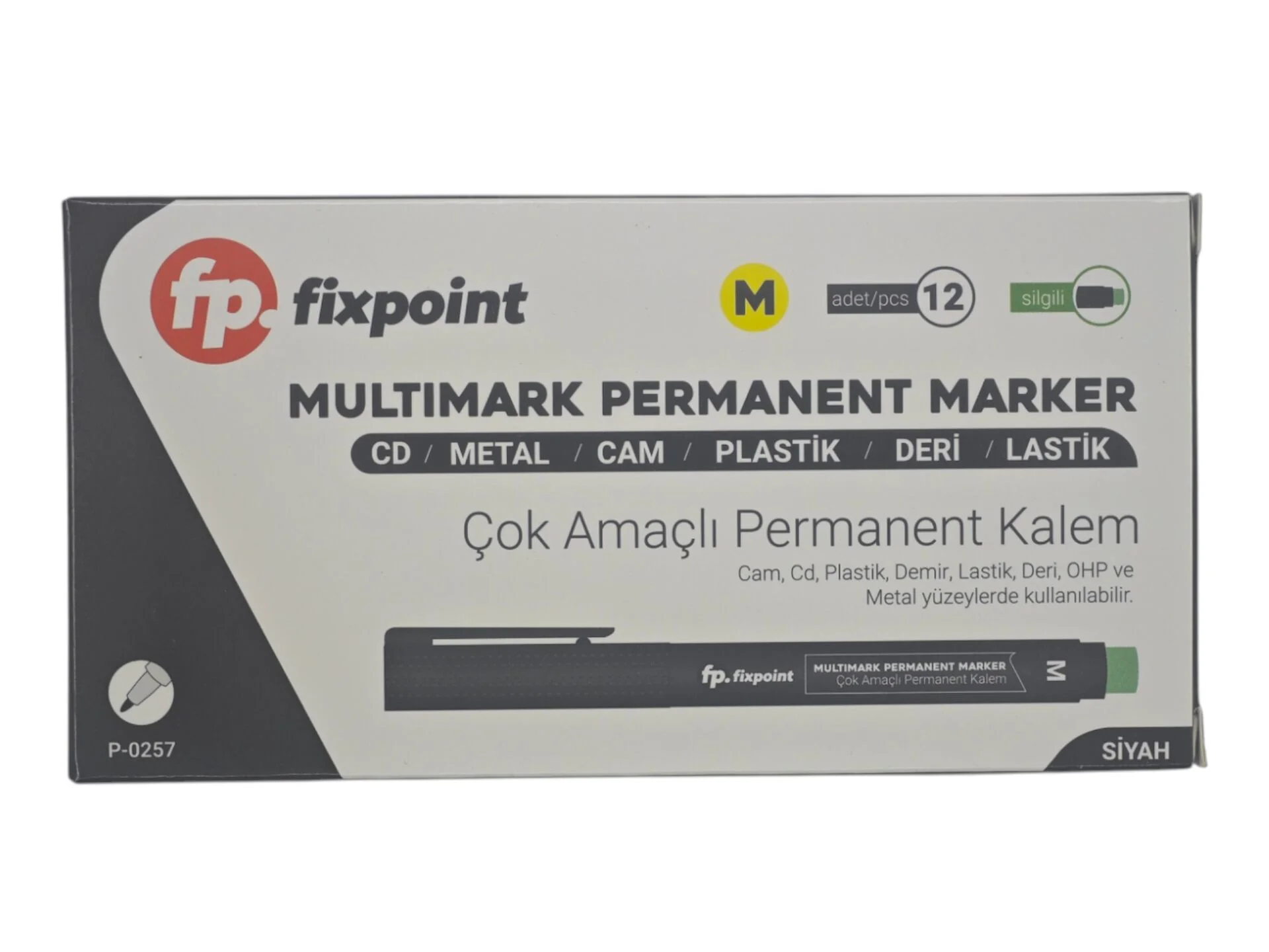 P-0257   Fixpoint Çok Amaçlı Permament Kalem - Siyah