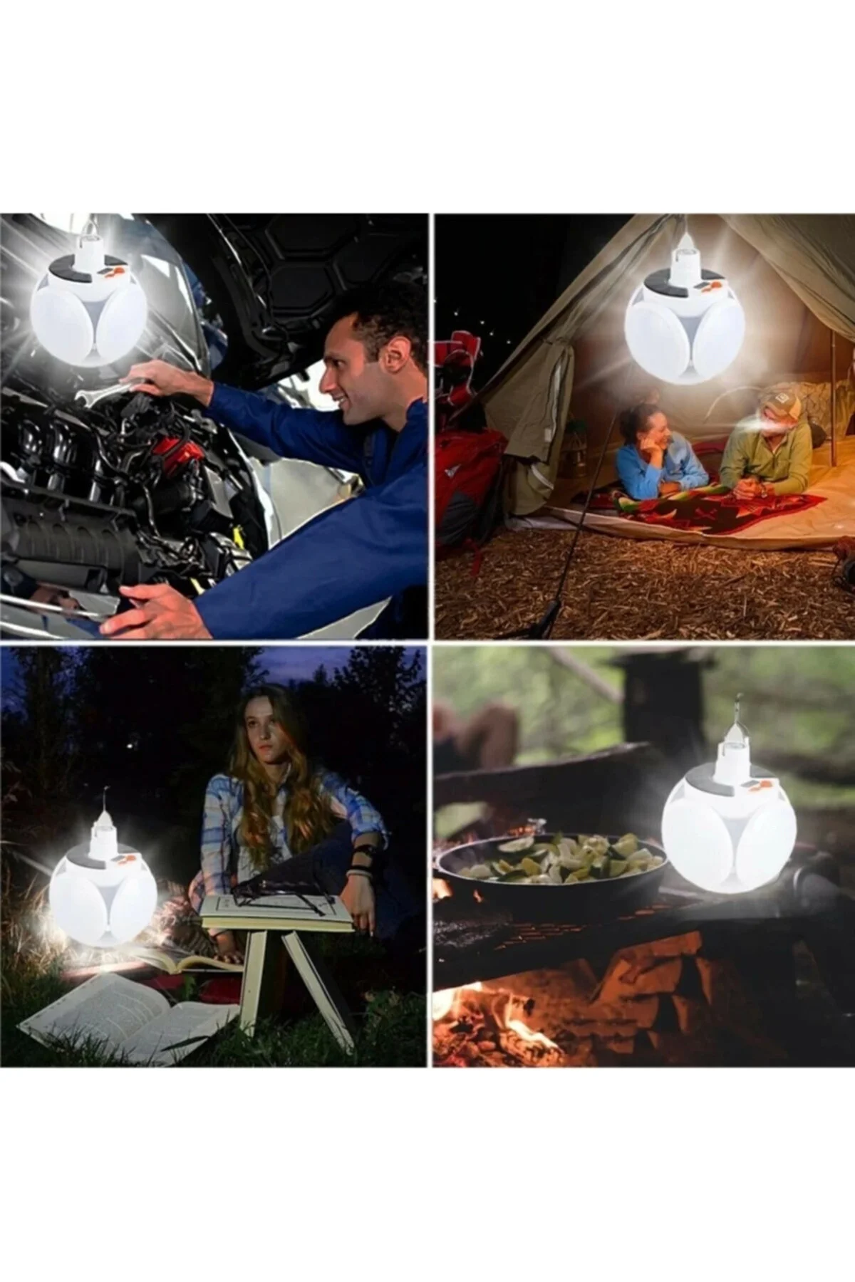 P-038 Solar Güneş Enerji Ve Usb Sarjli 5 Kanatlı - Lisinya