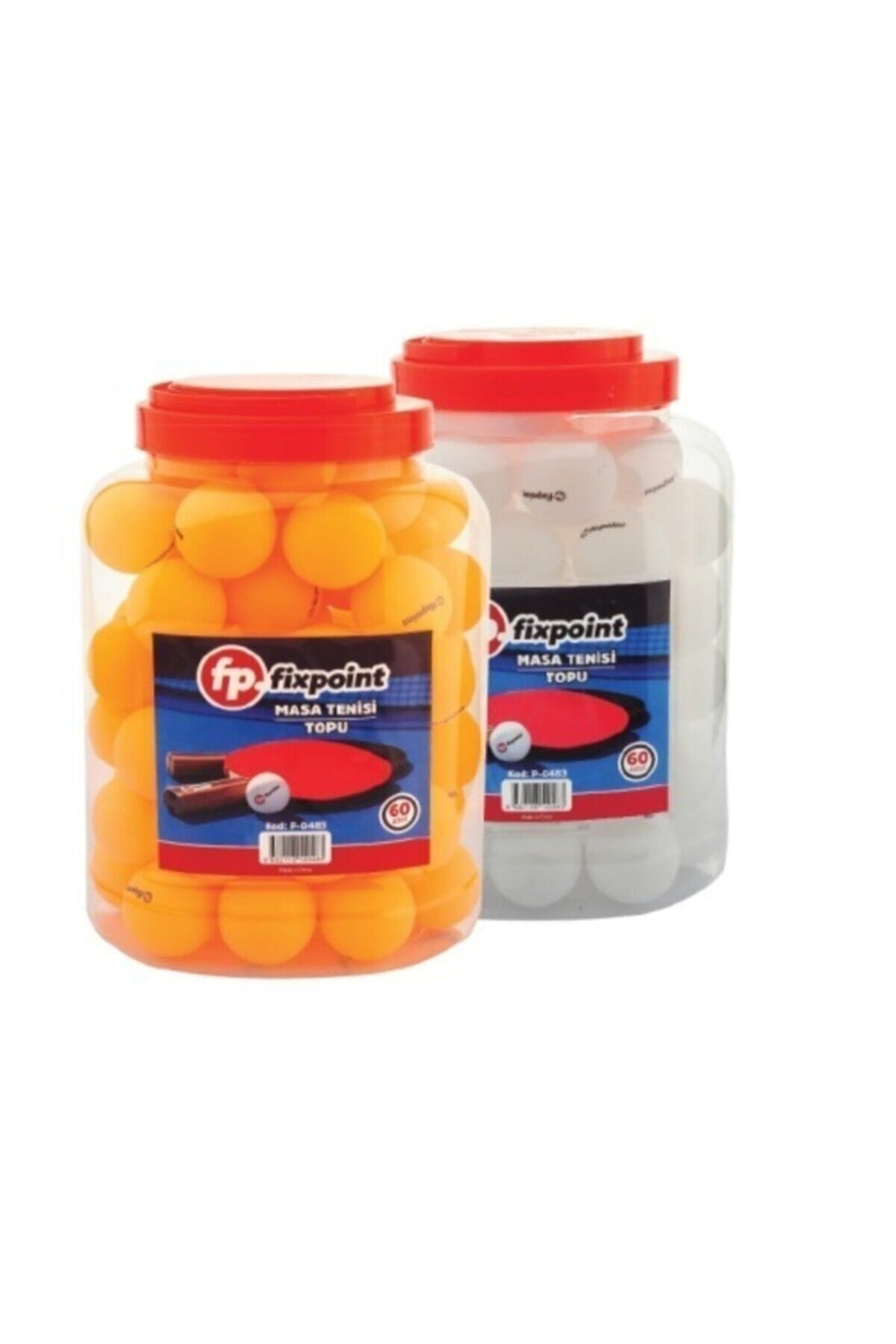 Fixpoint P-0483 Turuncu Masa Tenisi Topu 60'Li Paket