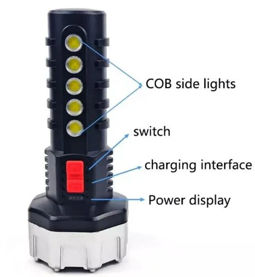 P-17 17+5 COB LED Işıldak Fener – USB Şarjlı, Su Geçirmez Taşınabilir Lamba Fiyatı, Yorumları ve Özellikleri