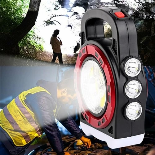 P-6678c Dış Mekan Solar Şarj Işığı Çok Fonksiyonlu Projektör Hazi