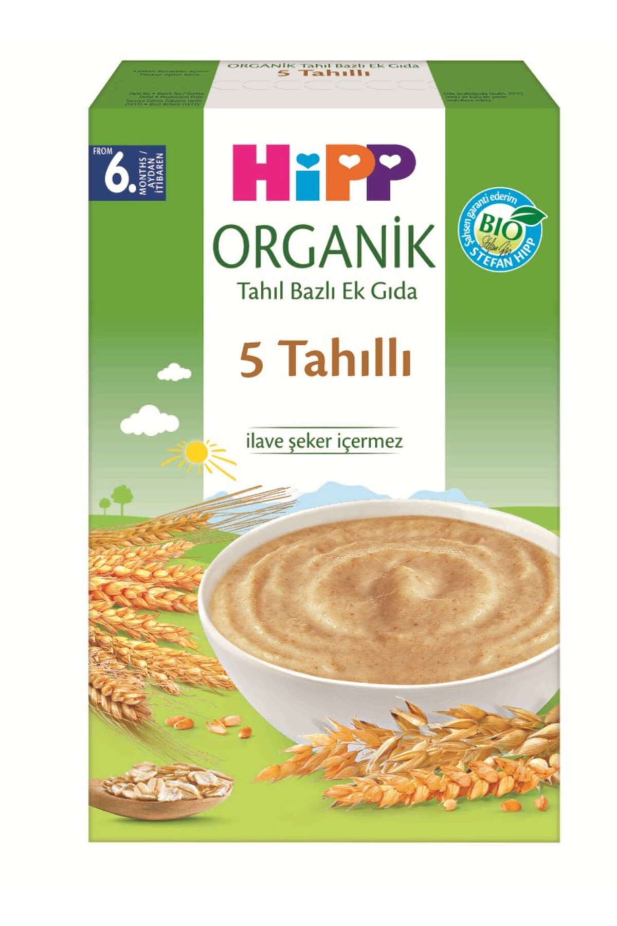p Organik 5 Tahıllı Tahıl Bazlı Kaşık Maması 200 Gr/Bay Her Telde