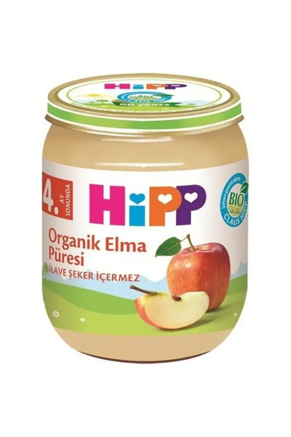 p Organik Elma Püresi 125 Gr