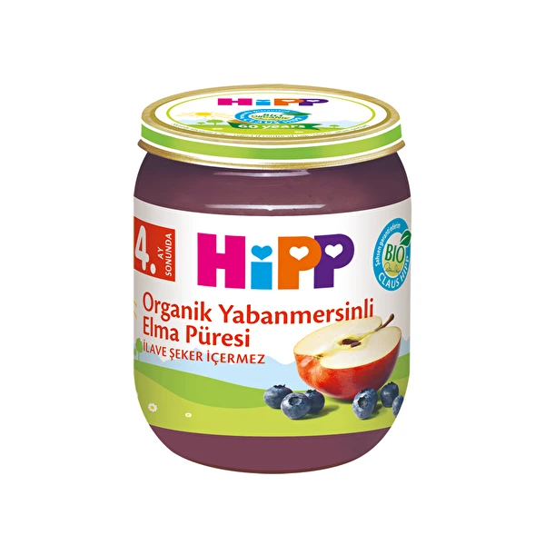p Organik Yabanmersinli Elma Püresi 125 Gr p Organik Yabanmersinli Elma Püresi 125 Gr