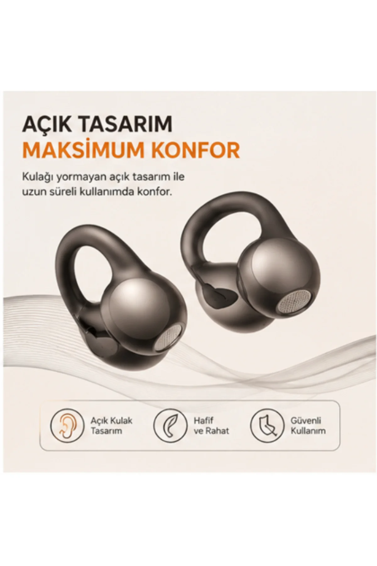P-Q15 OWS Open Buds Bluetooth 5.4 Kablosuz Kulaklık AI Çeviri Destekli