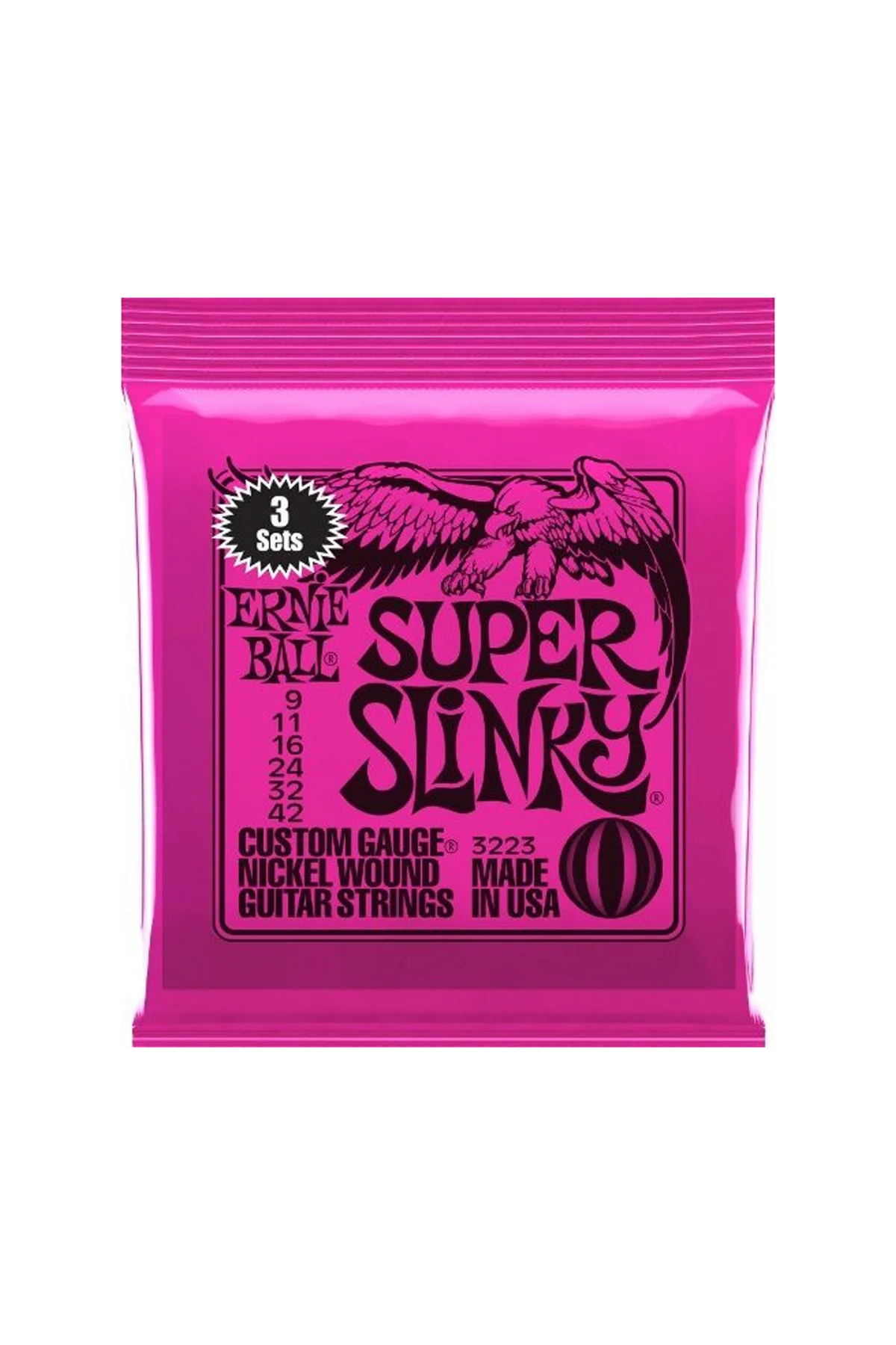 P03223 Super Slinky Elektro Gitar Teli 3 lü Paket 09-42 - 3 SET
