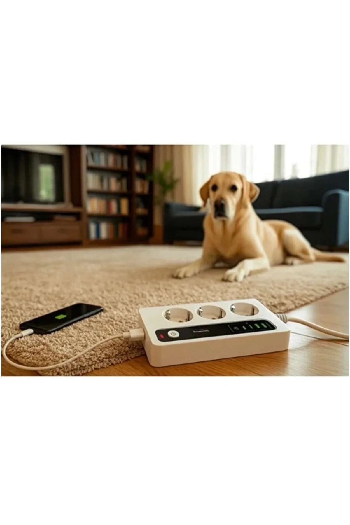 P10 3x Priz 3000w Akım Korumalı 4x Usb 2x Type-c Girişli Çoklu Pr