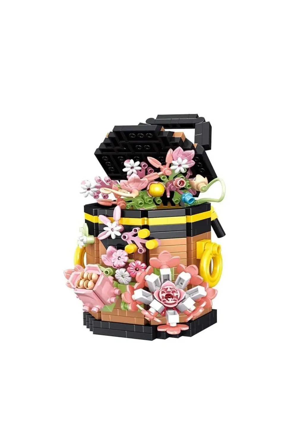 P1077 PANLOS ÇANTA BUKET ÇİÇEK 633 PARÇA BLOCK OYUNCAK