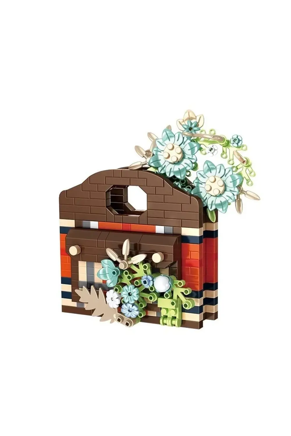 P1080 PANLOS ÇANTA ÇİÇEK BUKETİ 605 PARÇA BLOCK OYUNCAK