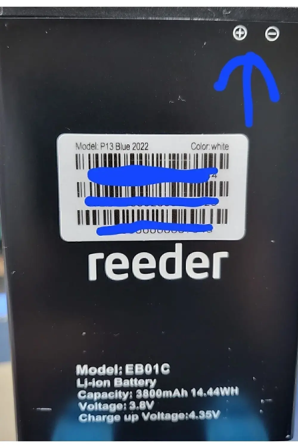 P13 Blue 2022 -2021 Hb001 Batarya 3800mah