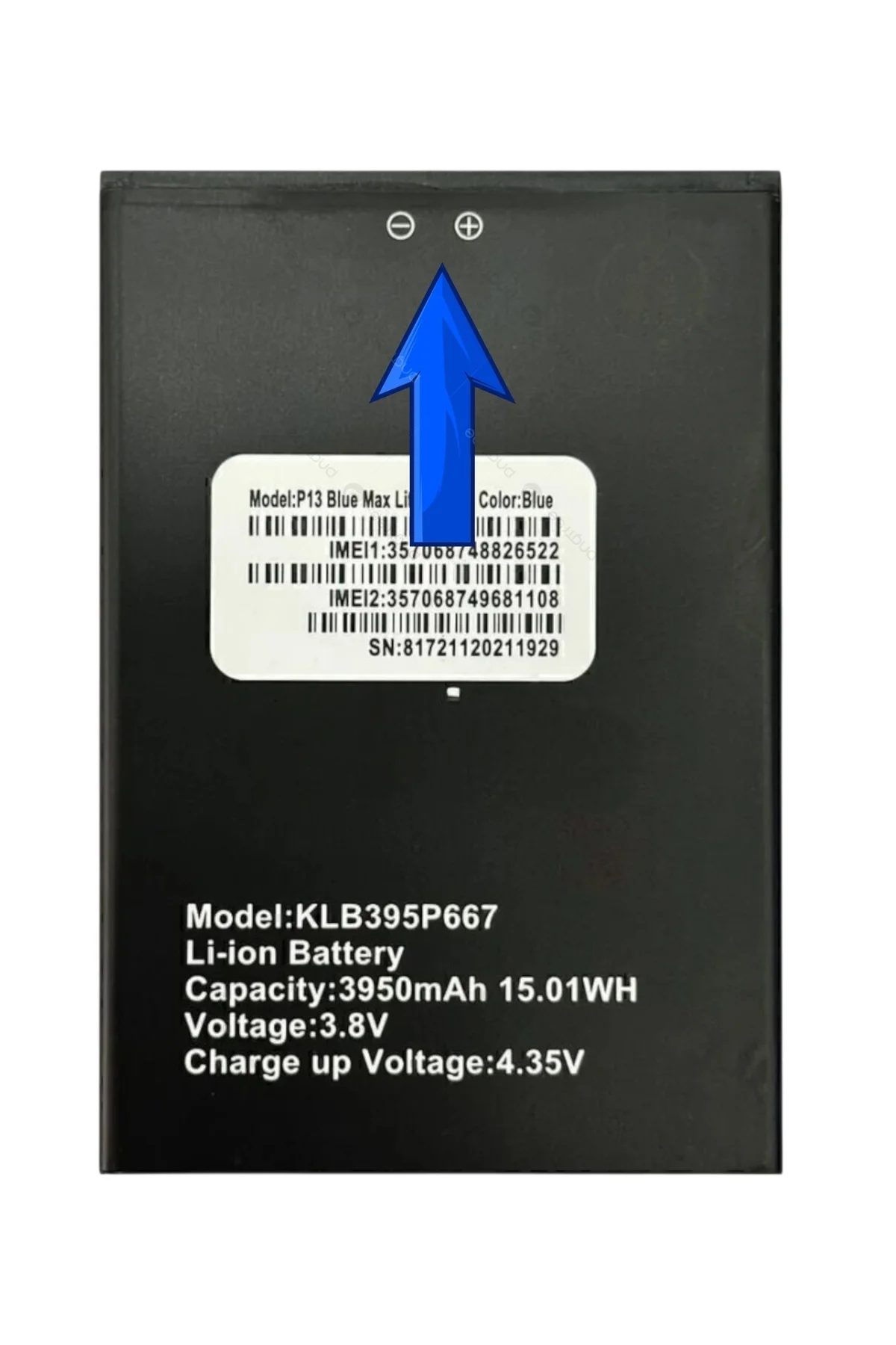 P13 Blue Max Lite 2022 Batarya Model Klb395p667 3950mah Tyc00619059735