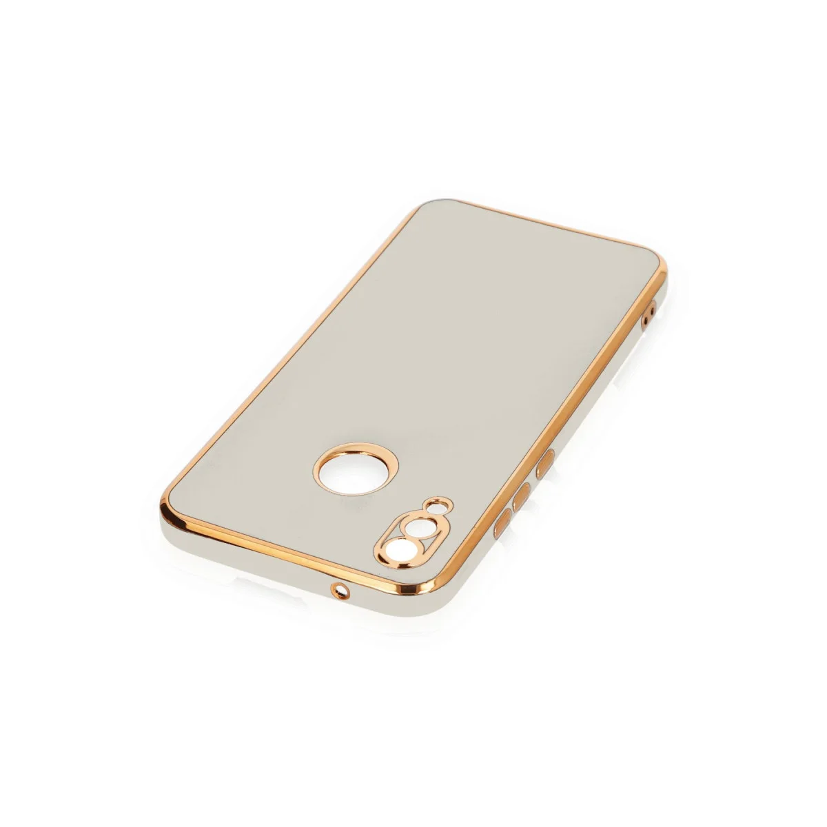 P20 Lite Volet Silikon Kılıf - Şık Koruması, 7 Renk ve Gold Detaylı Tasarım